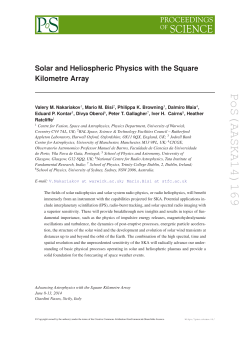 PoS(AASKA14)169 - Proceeding of science