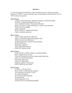 Homemade DBQ - EHS Faculty Pages