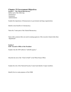 Chapter 15 Government Objectives