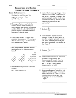 Ch 9 Practice Test