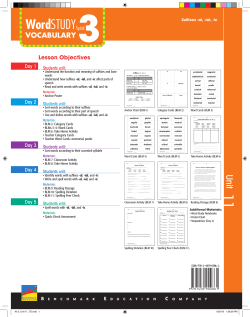 al, -ial, -ic - Benchmark Word Study Resource