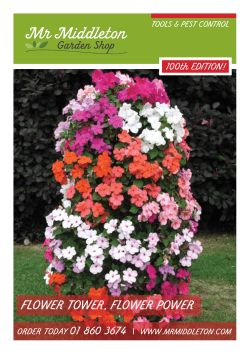 flower tower, flower power