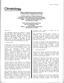 Climatology - National Weather Association