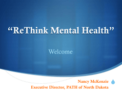 ReThink Mental Health - Center for Rural Health