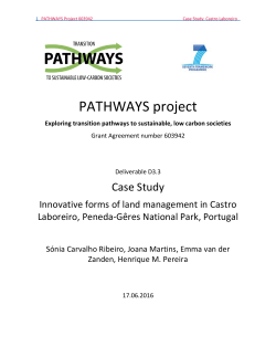 Case Study Castro Laboreiro Land Use