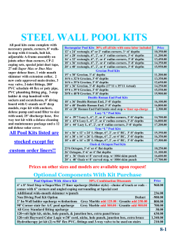steel wall pool kits - Swimming pool, new in ground pool, Michiana