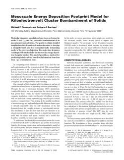 Mesoscale Energy Deposition Footprint Model for Kiloelectronvolt