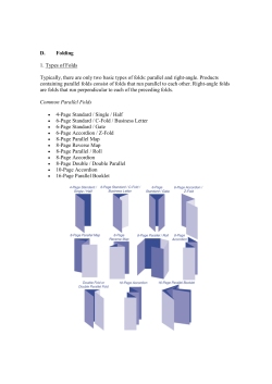 D. Folding 1. Types of Folds Typically, there are only two basic types