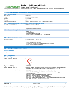 Helium, Refrigerated Liquid