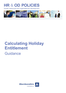 Calculating Holiday Entitlement