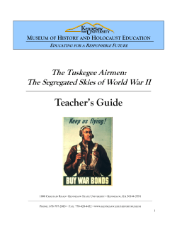 Teacher`s Guide - Museum of History and Holocaust Education