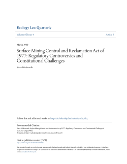 Surface Mining Control and Reclamation Act of 1977