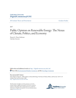 Public Opinion on Renewable Energy: The