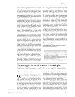 Diagnosing brain death without a neurologist