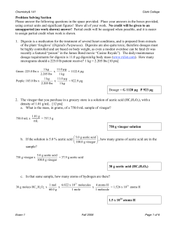 Problem Solving Section Please answer the