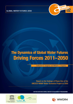The Dynamics of global water futures: driving forces