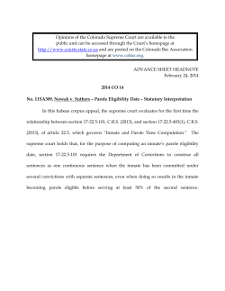 ADVANCE SHEET HEADNOTE
