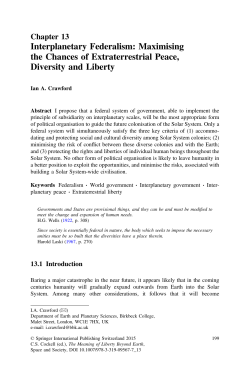 Interplanetary Federalism - personal web page disclaimer