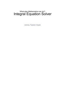 Integral Equation Solver