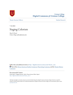 Staging Colorism - Digital Commons @ Ursinus College