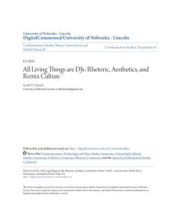 All Living Things are DJs - DigitalCommons@University of Nebraska