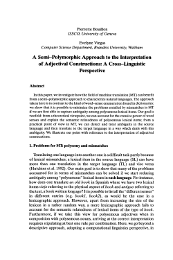 A Semi-Polymorphic Approach to the Interpretation of