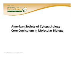 Alternatives to PCR - American Society of Cytopathology