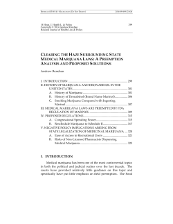 clearing the haze surrounding state medical marijuana laws
