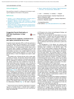 Congenital Fascial Dystrophy or Stiff Skin Syndrome: A