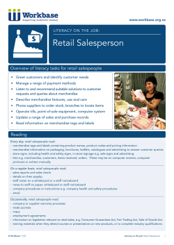 Retail Salesperson