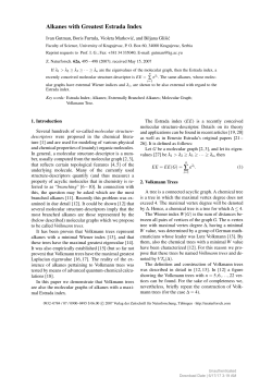 Alkanes with Greatest Estrada Index