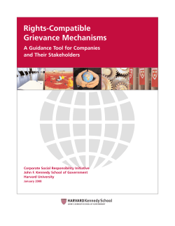 Rights-Compatible Grievance Mechanisms