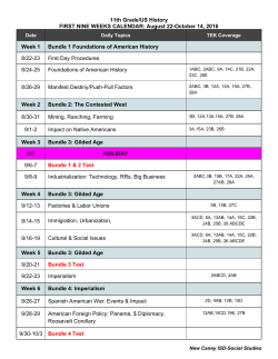 Syllabus - New Caney ISD