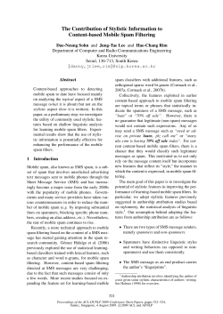 The Contribution of Stylistic Information to Content