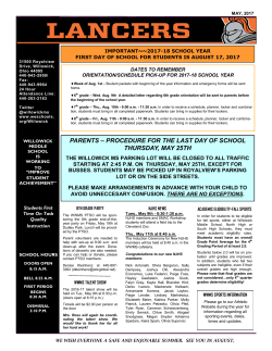 Lancer News Letter - Willoughby