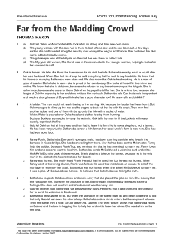 Far from the Madding Crowd