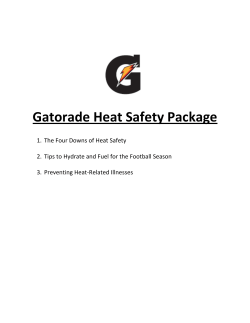 Gatorade Heat Safety Package