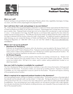 Regulations for Pushcart Vending