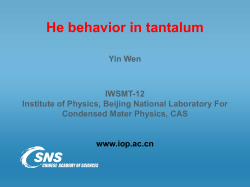 Helium behaviors in tantalum
