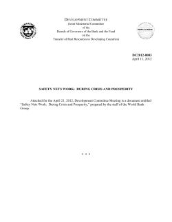 Safety nets work: During crisis and prosperity