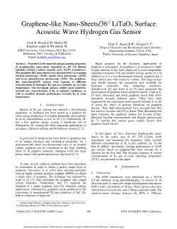 GRAPHENE-LIKE NANO-SHEETS/36&ordm; LiTaO3 SURFACE