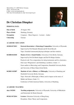Dr Christian Dimpker