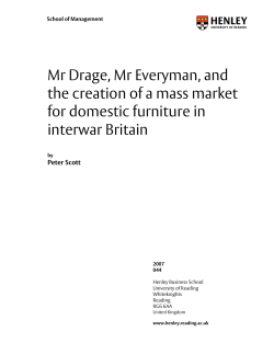 Mr Drage, Mr Everyman, and the creation of a mass market