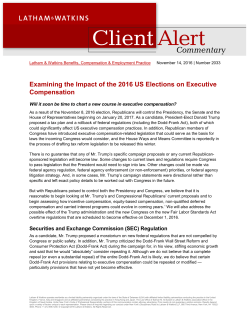 Examining the Impact of the 2016 US Elections on Executive