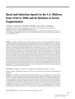 Rural and Suburban Sprawl in the U.S. Midwest from 1940 to 2000