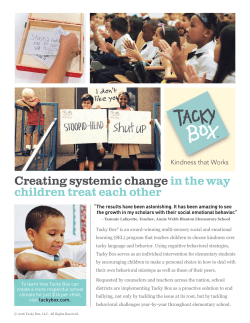 tacky box information packet for educators