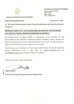 guidelines on instant (inter-bank) electronic funds transfer services