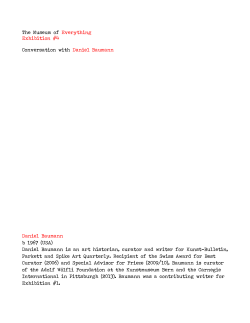 Daniel Baumann - The Museum of Everything