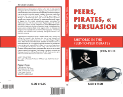 Peers, Pirates, and Persuasion: Rhetoric in the Peer
