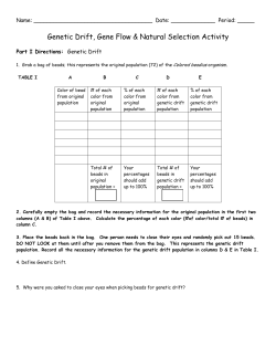 Genetic Drift Activity